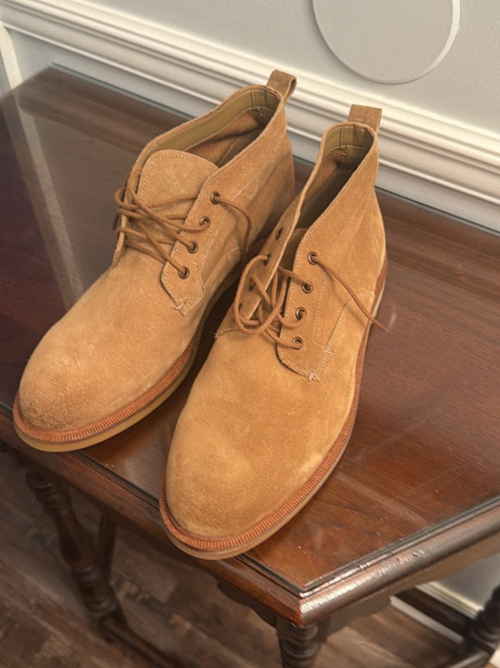Clarks Men's Suede Chukka Boots in Tan